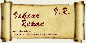 Viktor Repac vizit kartica